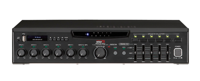 Inter-M MA-212U (Цифровой микшер-усилитель с USB-медиаплеером, 5 зон, 120 Вт, 5 унив., 1 лин., вход 