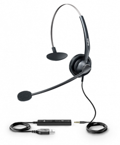 Yealink YHS33-USB (Гарнитура для телефонов SIP-T41S/Т42S/T46S/T48S/T52S/T54S/T56A/T58A/T58V)