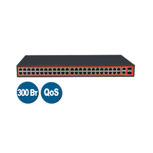 Wi-Tek WI-PS150GFV (Неуправляемый коммутатор 48 PoE портов 100Base-TX + 2 Combo 1000Base-T/SFP)