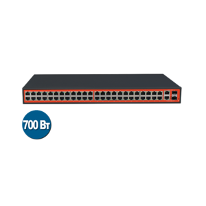 Wi-Tek WI-PS150GF (Неуправляемый коммутатор 48 PoE портов 100Base-TX + 2 Combo 1000Base-T/SFP)